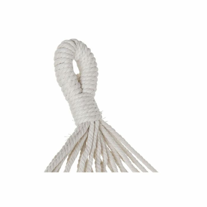 Hamaca DKD Home Decor Ocre Poliéster Algodón Pino Flecos (255 x 80 x 28 cm) 1