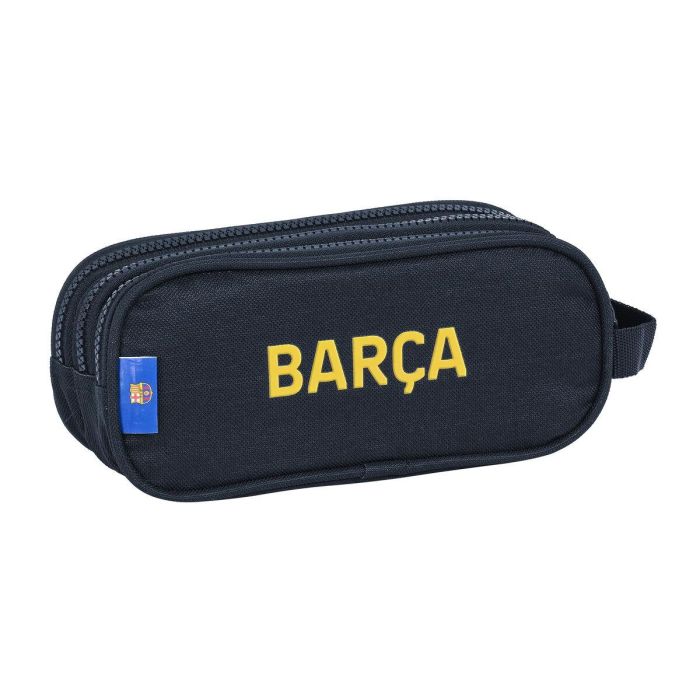 Portatodo Triple F.C. Barcelona Granate Azul marino (21 x 8.5 x 7 cm) 2