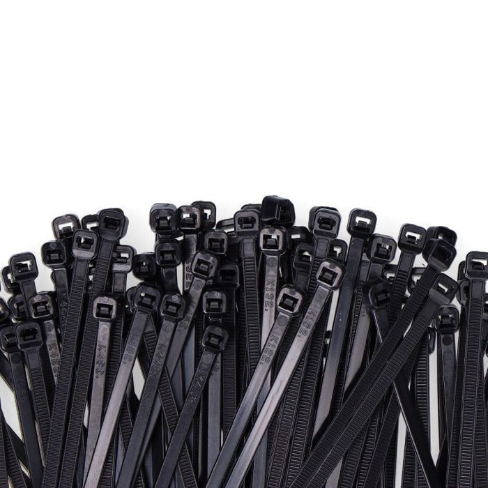 Edm Bridas Negras 3,6 x 150 mm Nylon Alta Calidad Bolsa 100 Unidades Resistentes Rayos UV 1