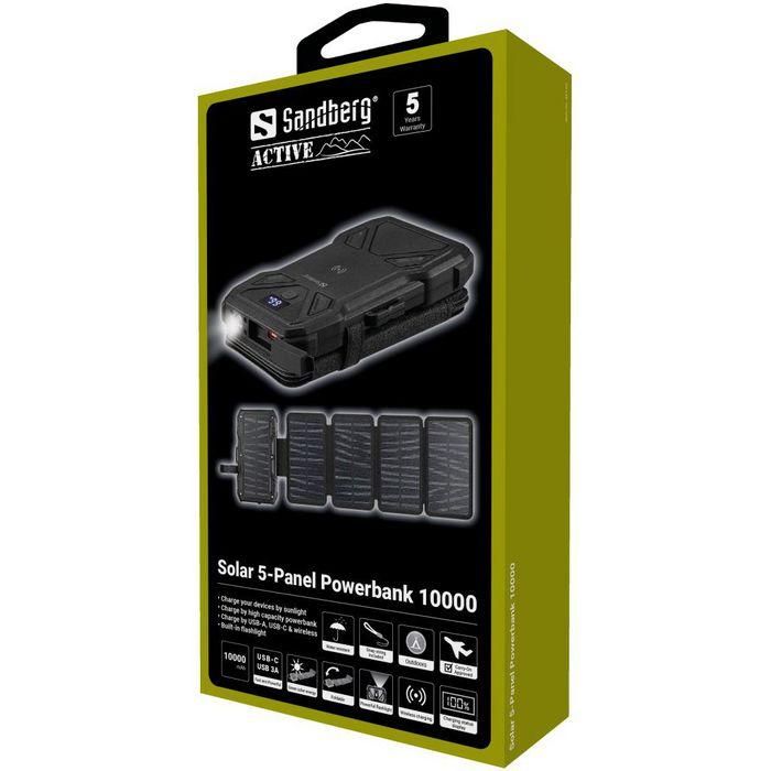 Sandberg Solar 5-Panel Powerbank 10000 8 Sandberg Solar 5-Panel Powerbank 10000 8