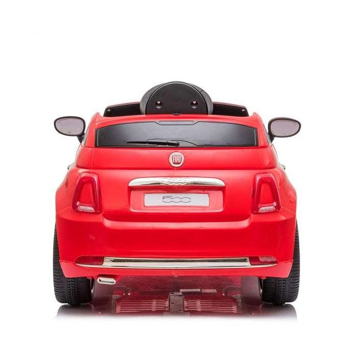 Coche fiat 500 rojo con control remoto y mp3 bateria 6v 4,5 ah -motor 30 W 2