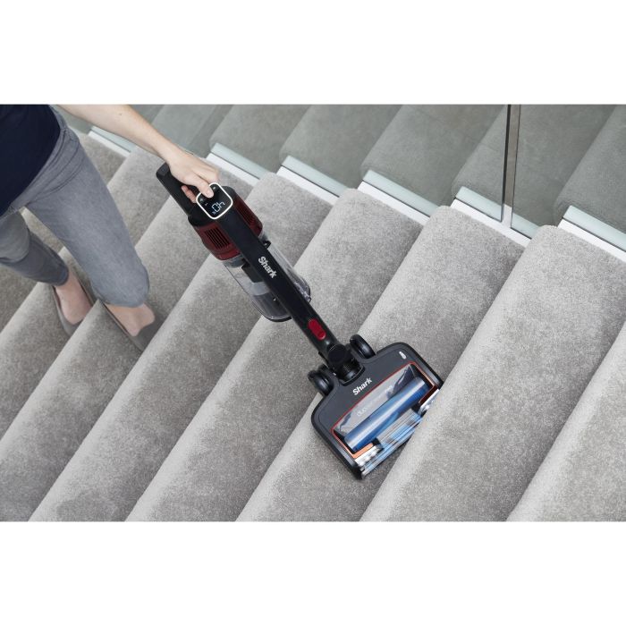 Shark IZ300EUT Aspiradora Escoba 2 en 1 Sin Bolsa Ciclónica Inalámbrica, 60 min Autonomía, Negro/Borgoña 19