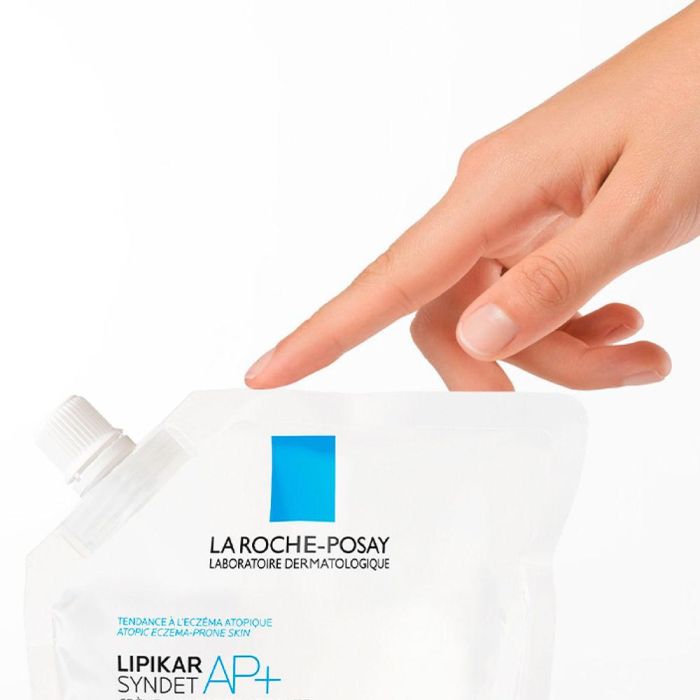 La Roche Posay LIPIKAR SYNDET AP+ Crema de Ducha Relipidizante Anti-irritaciones Piel Atópica Recarga 400 ml 3