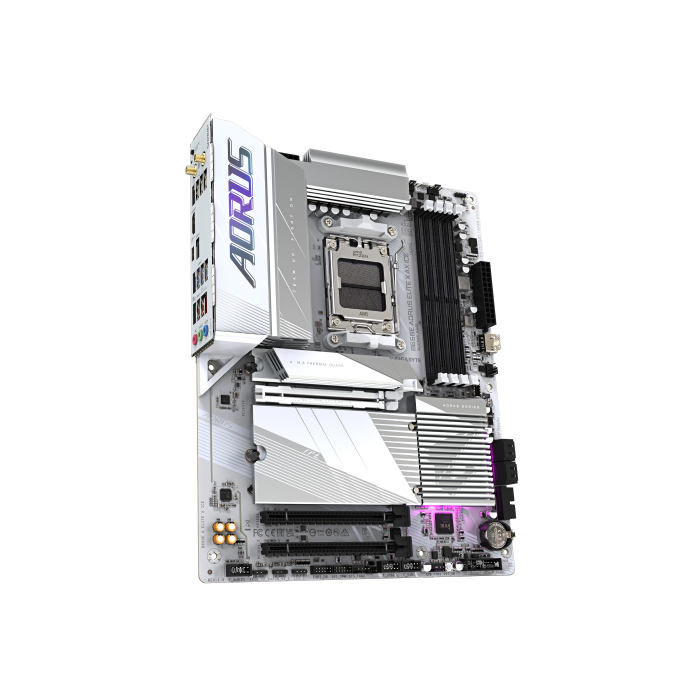 Gigabyte B650E AORUS ELITE X AX ICE placa base AMD B650 Zócalo AM5 ATX 2 Gigabyte B650E AORUS ELITE X AX ICE placa base AMD B650 Zócalo AM5 ATX 2