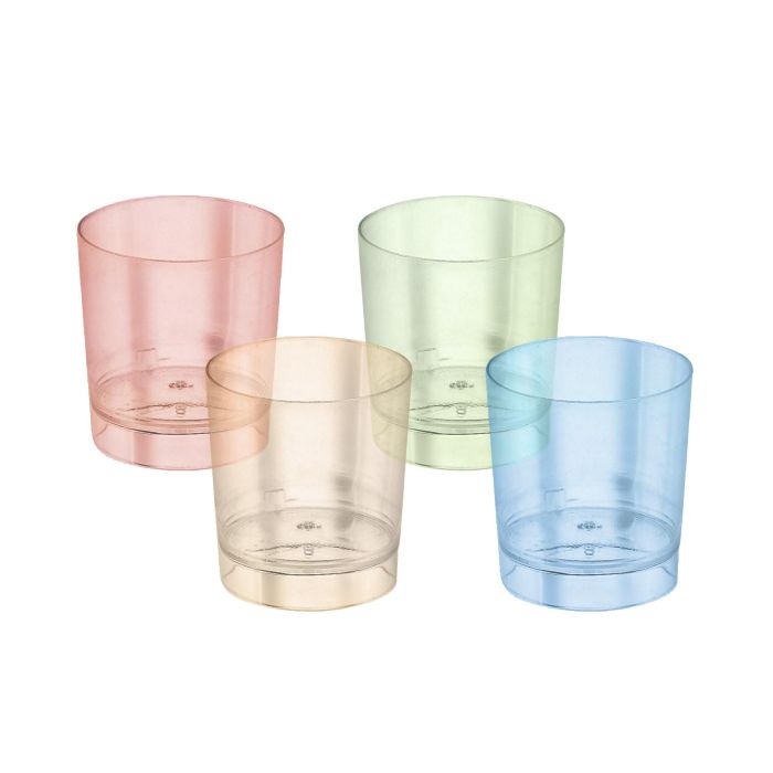 Algon Set-10 Vaso Chupito Color Ps 35ml 3.5x4.2cm (50 Unidades)