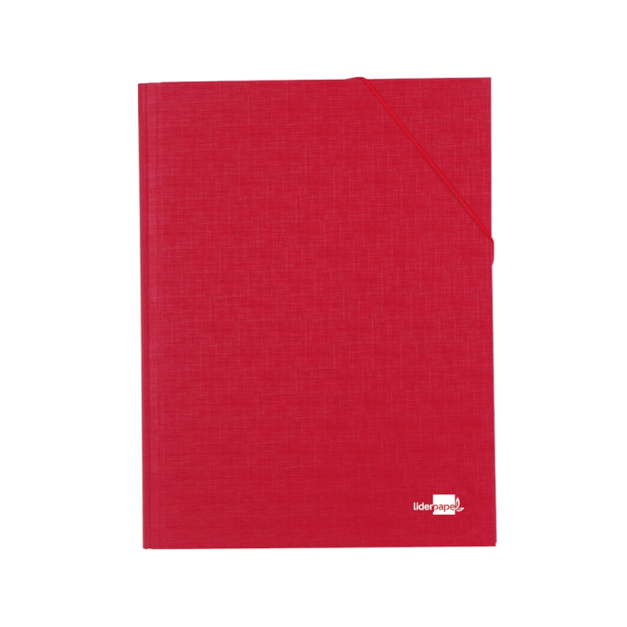 Liderpapel Carpeta Clasificadora Folio Prolongado Cartón Forrado 12 Departamentos Color Rojo 1