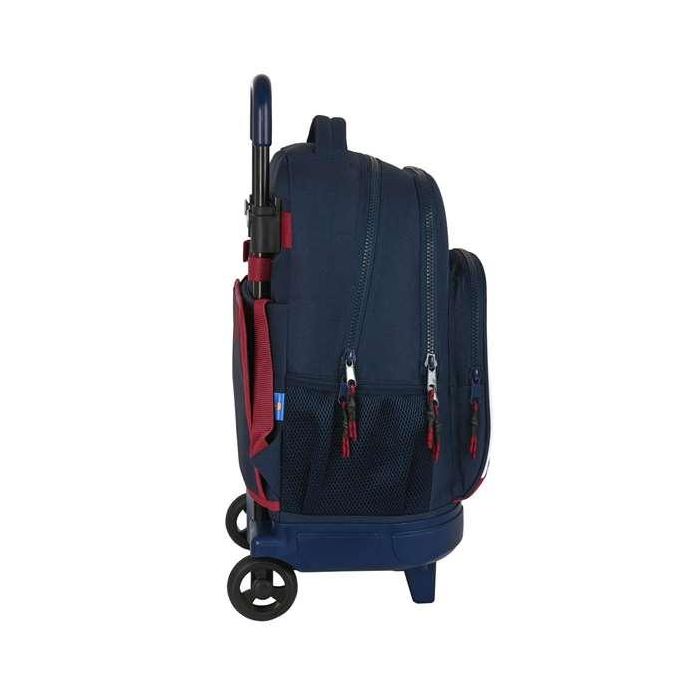 Mochila Escolar con Ruedas F.C. Barcelona Corporativa Azul Granate (33 x 45 x 22 cm) 3