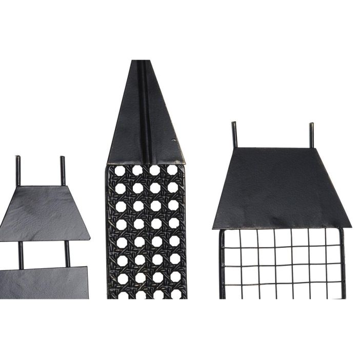 Decoracion Pared Loft DKD Home Decor Negro 6 x 56 x 105 cm 2