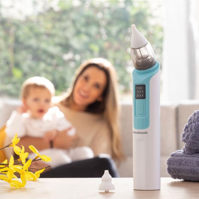 Aspirador Nasal Recargable para Bebés Nizi InnovaGoods 10 Aspirador Nasal Recargable para Bebés Nizi InnovaGoods 10