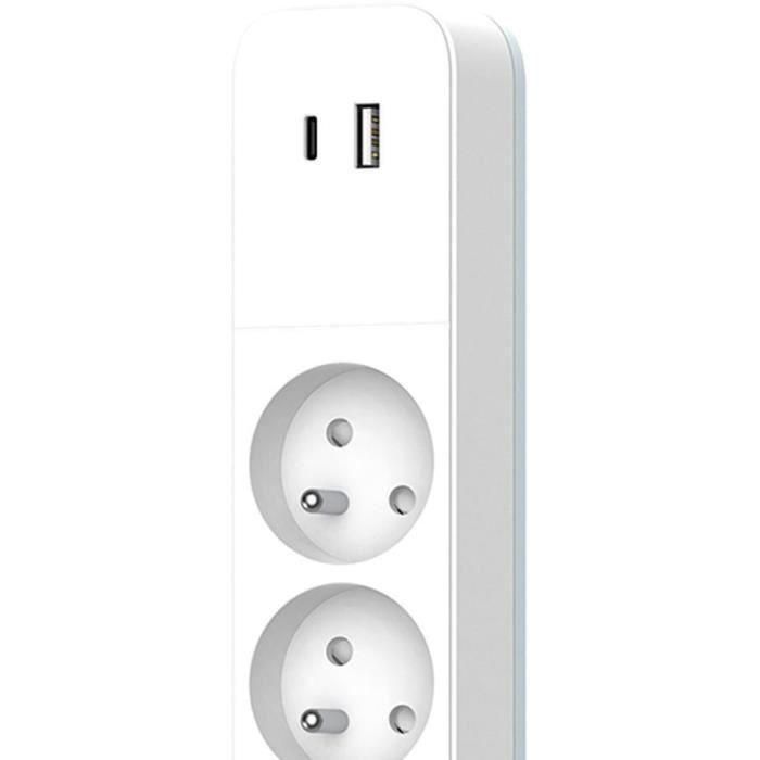 Regleta - QUARX - 4 tomas - Con USB Tipo C y USB A, cable de 1,5m 2 Regleta - QUARX - 4 tomas - Con USB Tipo C y USB A, cable de 1,5m 2