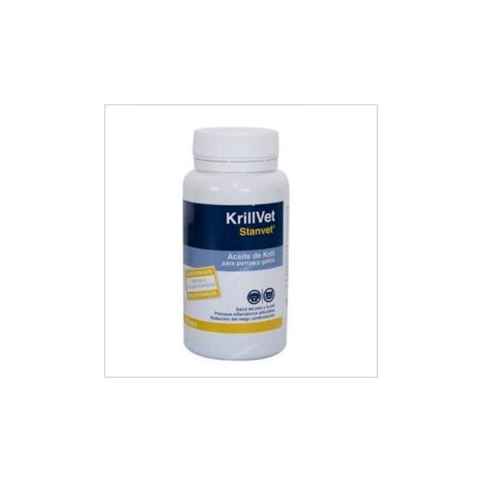 Stangest Krill Vet 120 Cápsulas - Ácidos Grasos Omega 3 para Salud Cardiovascular y Articular en Perros y Gatos