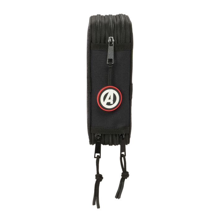 Estuche Escolar con Accesorios The Avengers Vendetta Negro 12,5 x 19,5 x 5,5 cm 37 Piezas 4