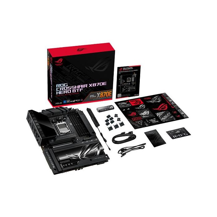ASUS ROG CROSSHAIR X870E HERO BTF Placa Base ATX AMD X870E Socket AM5 para Procesadores AMD Ryzen Serie 7000/8000/9000 DDR5 3
