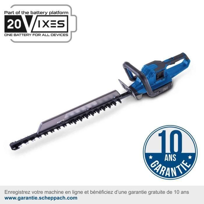 Cortasetos inalámbrico SCHEPPACH BC-HT720-X- 20V IXES - Longitud de corte 65 cm - sin batería ni cargador 1