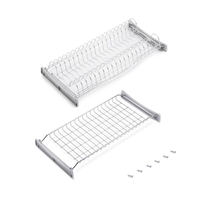 Emuca Escurreplatos para módulos altos Suprastar, módulo 600mm, Acero, Cromado