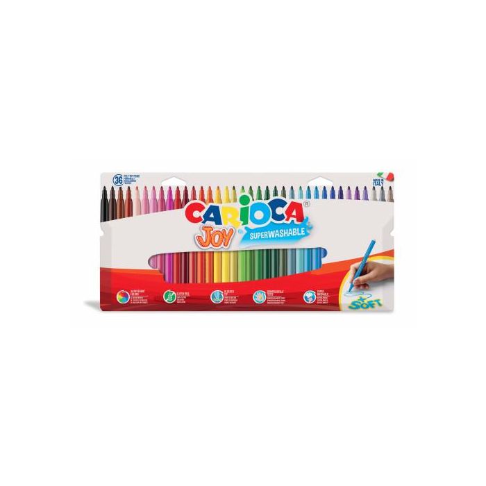 Carioca Rotulador Joy Punta Fina Colores Surtidos Estuche 36 Ud