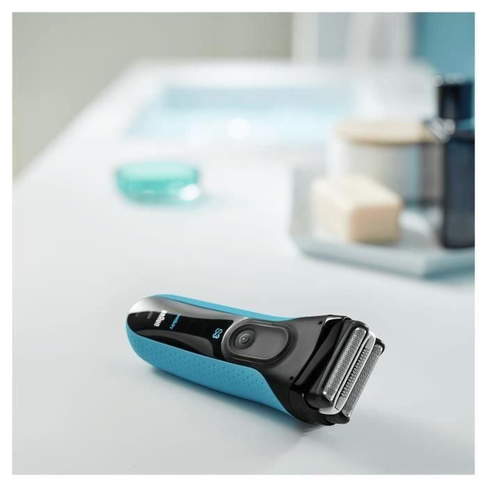 Braun 3040s Afeitadora Eléctrica Recargable Húmeda y Seca Series 3 ProSkin con MicroGrip para Afeitado Rápido y Suave Azul 2 Braun 3040s Afeitadora Eléctrica Recargable Húmeda y Seca Series 3 ProSkin con MicroGrip para Afeitado Rápido y Suave Azul 2