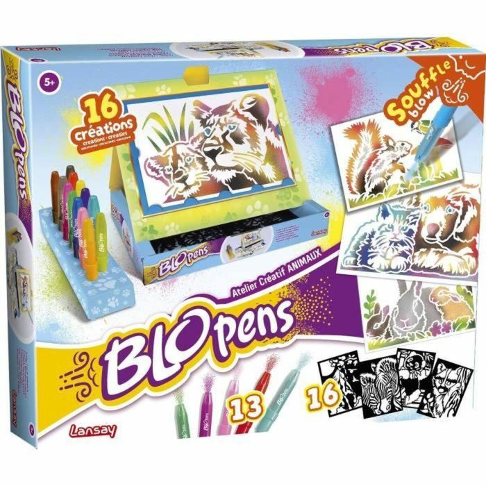 Lansay LAN3181860242407 Blopens Estudio creativo de animales - Juego de dibujo para niños a partir de 5 años 2