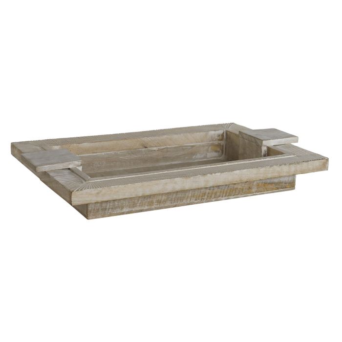 Bandeja Moderno DKD Home Decor Blanco 30.5 x 7.5 x 48 cm