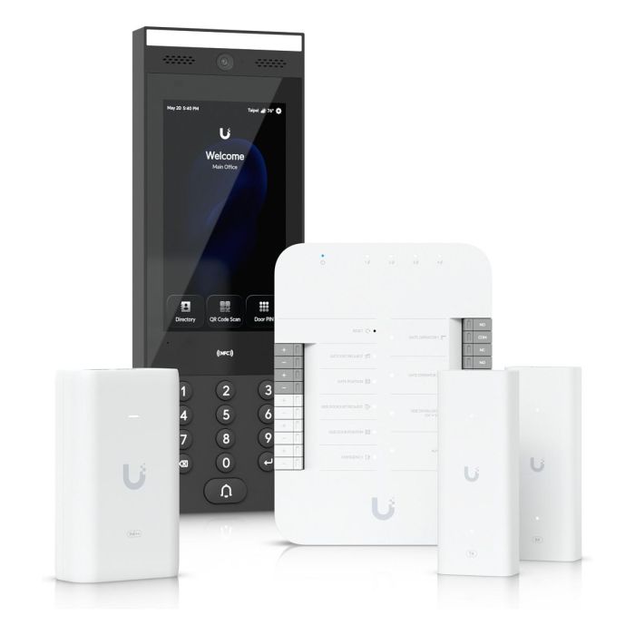 Ubiquiti G3 Gate Starter Kit (UA-G3-SK-Gate), Negro/Gris/Blanco, Policarbonato, Alimentación PoE