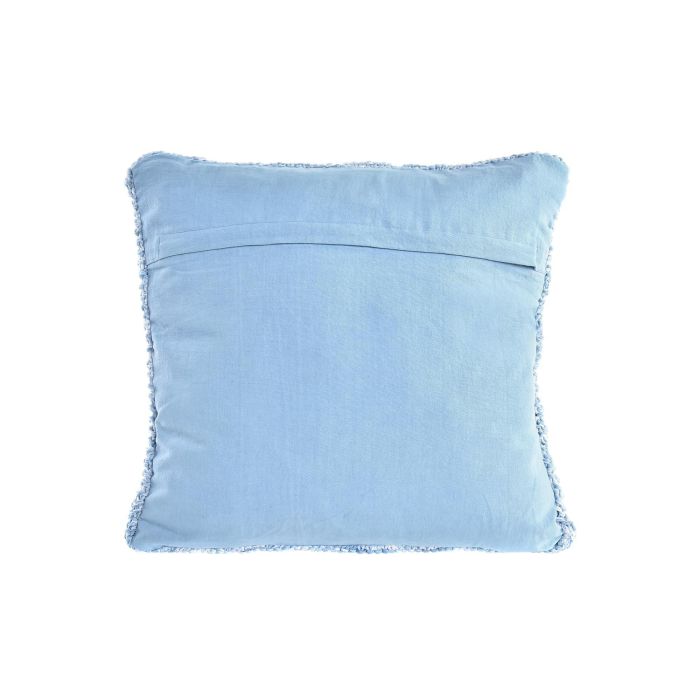 Cojin Alpino DKD Home Decor Azul Celeste 10 x 45 x 45 cm (4 Unidades) 2