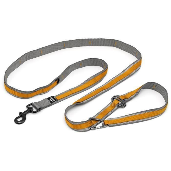Correa manos libres - KURGO - QUANTUM - 6 posiciones - 120 a 180 cm - Naranja Correa manos libres - KURGO - QUANTUM - 6 posiciones - 120 a 180 cm - Naranja