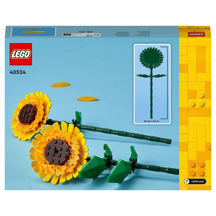 Lego 40524 Girasoles, Kit de Construcción de Flores Artificiales, Decoración para Habitación Infantil o Hogar 6