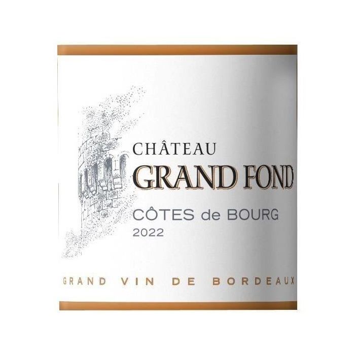 Château Grand Fond 2022 Côtes de Bourg - Vino tinto Burdeos 1 Château Grand Fond 2022 Côtes de Bourg - Vino tinto Burdeos 1