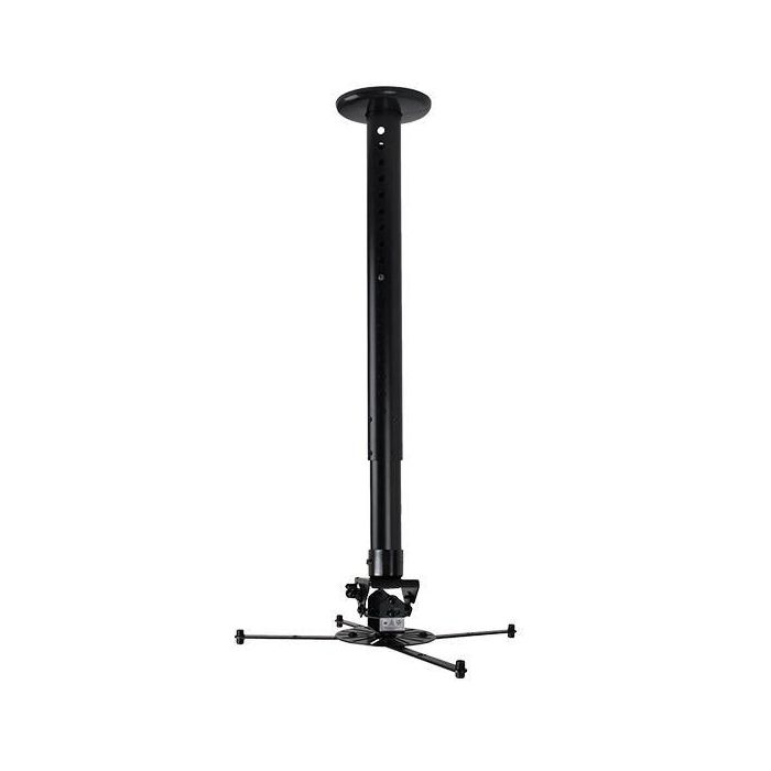 B-Tech Adjustable Drop XL Projector Ceiling Mount with Micro-Adjustment, max 25 kg, Tilt +/-13°, Roll +/-6°, Swivel 360°, 722 - 1122 mm, Black B-Tech Adjustable Drop XL Projector Ceiling Mount with Micro-Adjustment, max 25 kg, Tilt +/-13°, Roll +/-6°, Swivel 360°, 722 - 1122 mm, Black