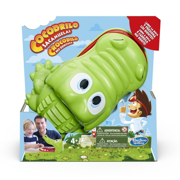HASBRO Juego Cocodrilo Sacamuelas - Clásico Juego de Habilidad Interactivo Familiar - Ideal para Niños y Adultos +4 Años - Sin Pilas 2 HASBRO Juego Cocodrilo Sacamuelas - Clásico Juego de Habilidad Interactivo Familiar - Ideal para Niños y Adultos +4 Años - Sin Pilas 2