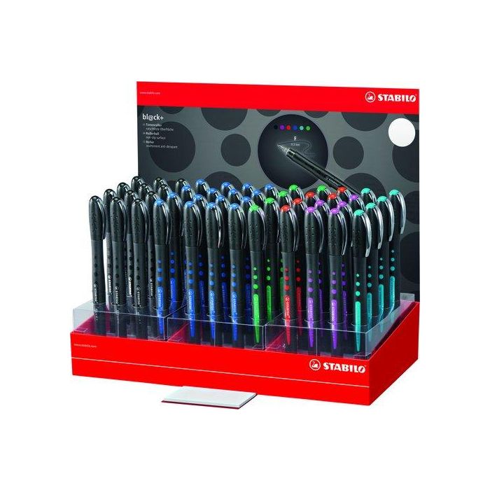 Roller T.Liq. Stabilo Bl@Ck Expositor De 48