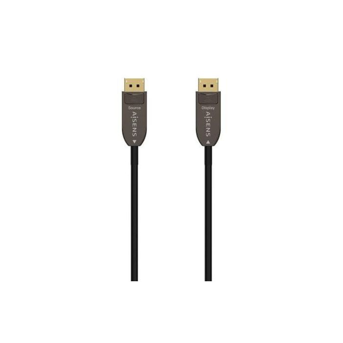 AISENS - CABLE DISPLAYPORT AOC V1.4 8K@60HZ 4K@120Hz 4:4:4 32.4GBPS, DP/M-DP/M, NEGRO, 10M AISENS - CABLE DISPLAYPORT AOC V1.4 8K@60HZ 4K@120Hz 4:4:4 32.4GBPS, DP/M-DP/M, NEGRO, 10M