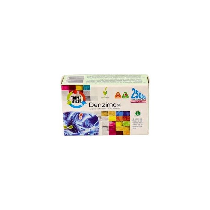 NOVADIET Denzimax 30 cápsulas. Enzimas digestivas con Calcio para una digestión normal
