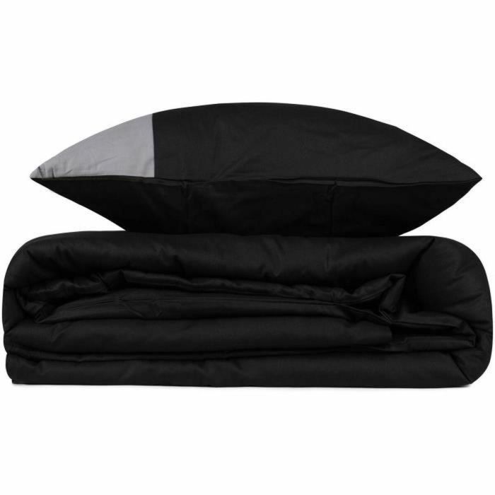 Lidl Juego de Cama 220x240 cm + 2 Fundas Almohada 60x60 cm 100% Algodón Negro 3