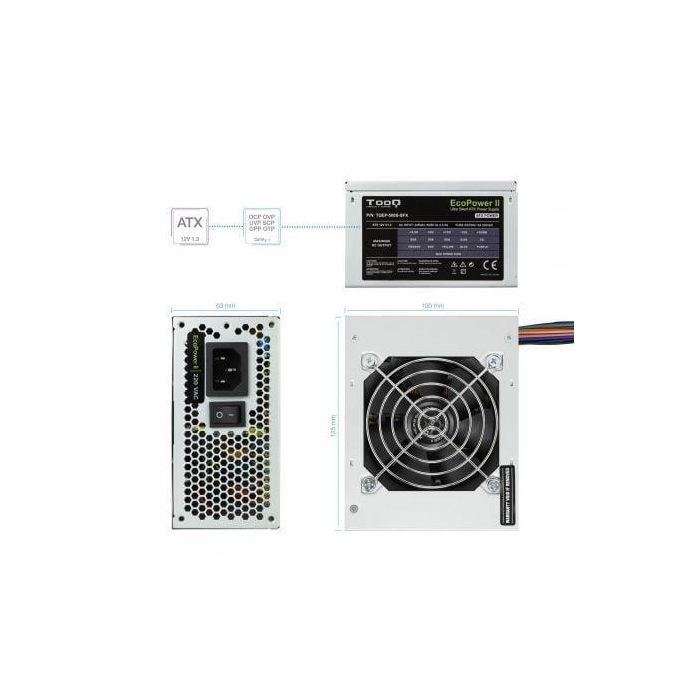 TOOQ FUENTE ALIMENTACION SFX MATX TQEP-500S-SFX 500W 2 TOOQ FUENTE ALIMENTACION SFX MATX TQEP-500S-SFX 500W 2