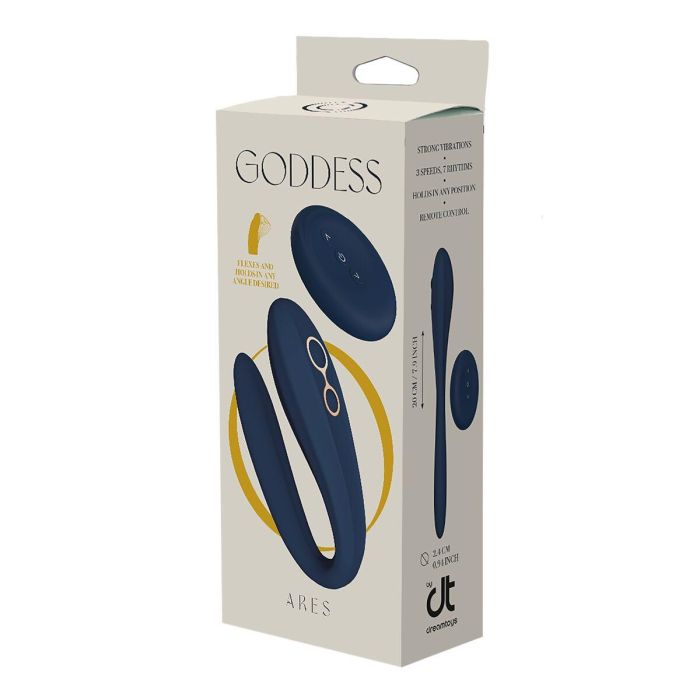 Vibrador para Parejas Dream Toys Goddess Collection Azul 9 Vibrador para Parejas Dream Toys Goddess Collection Azul 9