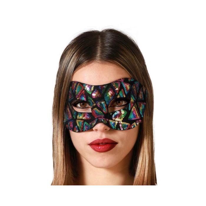 Antifaz Veneciano Multicolor para Mujer Adulto, Ideal para Carnaval y Fiestas de Máscaras