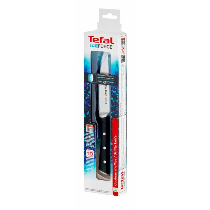 Cuchillo de Cocina Tefal K2320914 ICE FO Negro Mediano Acero Inoxidable 11 cm 1 Cuchillo de Cocina Tefal K2320914 ICE FO Negro Mediano Acero Inoxidable 11 cm 1