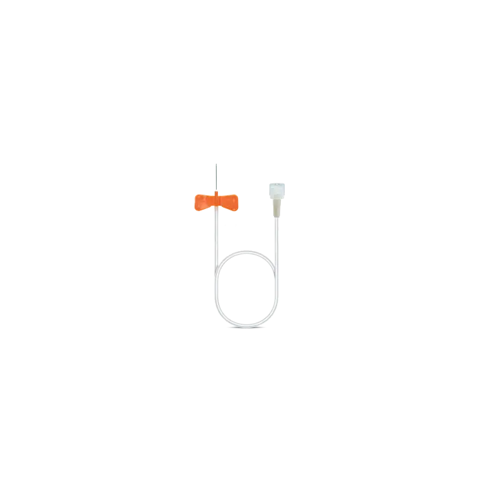 Covetrus Butterfly Infusão 25G 0,5x20 mm 100Ud - Juego de escalpelos para venas, naranja, conexión luer lock, sin látex