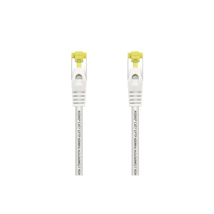 AISENS - CABLE DE RED LATIGUILLO RJ45 LSZH CAT.7 600 MHZ S/FTP PIMF AWG26, BLANCO, 0.5M 0 AISENS - CABLE DE RED LATIGUILLO RJ45 LSZH CAT.7 600 MHZ S/FTP PIMF AWG26, BLANCO, 0.5M 0