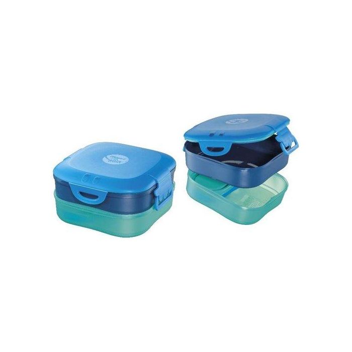 Tupper Maped 3 En 1 Concept Kids Azul (Set de 6)
