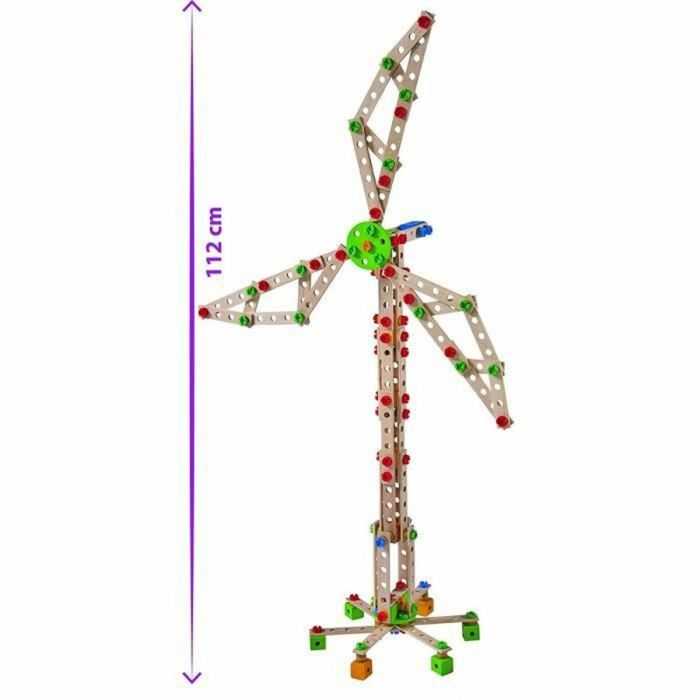 Eichhorn Juego de Construcción 8 en 1: Conjunto de 300 piezas para crear Turbina Eólica, Grúa, Aviones y más vehículos 18 Eichhorn Juego de Construcción 8 en 1: Conjunto de 300 piezas para crear Turbina Eólica, Grúa, Aviones y más vehículos 18