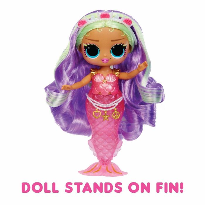 L.O.L Surprise Muñeca Cleo Cove Tweens 20cm con Cola de Sirena que Cambia de Color 2