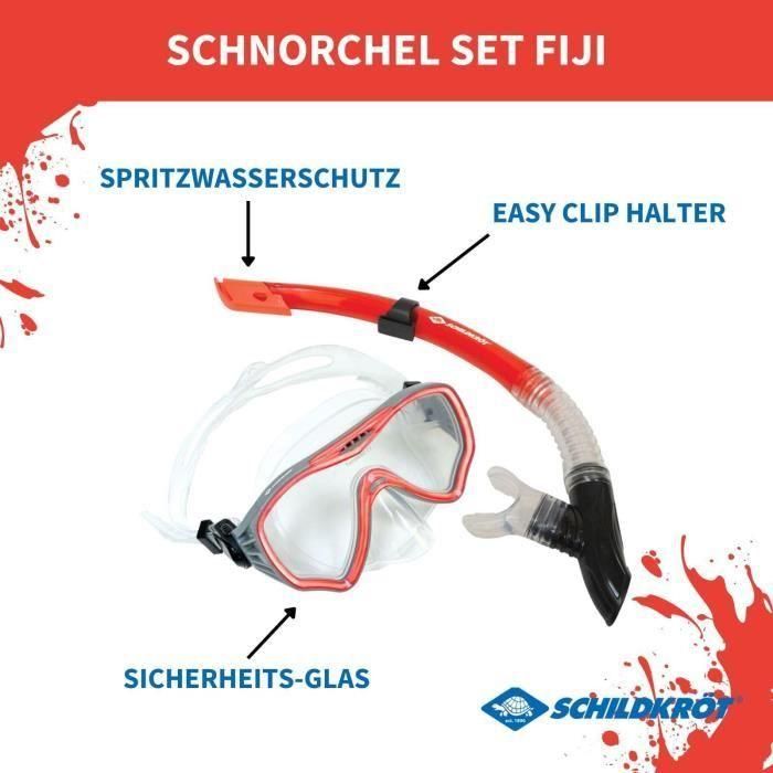 Schildkröt Fun Sports Set de Buceo Unisex Adulto, Fiji, Talla única - 940012 1