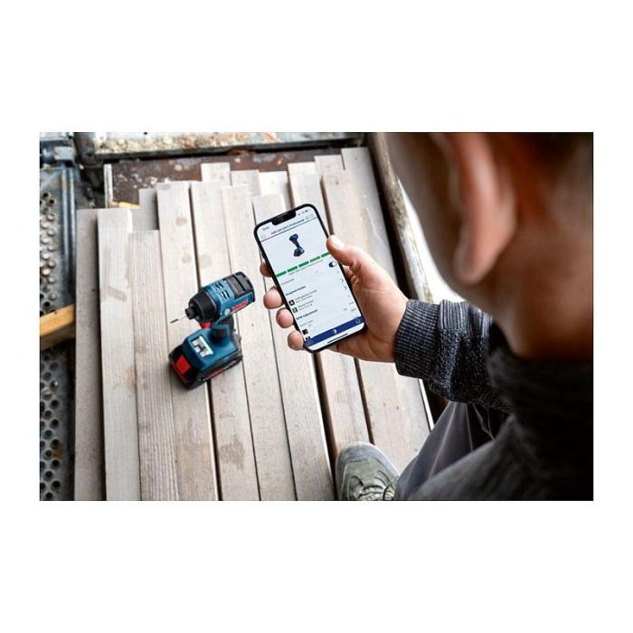 Bosch GDR 18V-220 C Akku-Drehschlagschrauber, Taladro Percutor de Pistola Profesional 18V, Sin Escobillas, 3 Velocidades, Par Máx. 220 Nm, 1/4", Color Azul, Incluye Funda 5