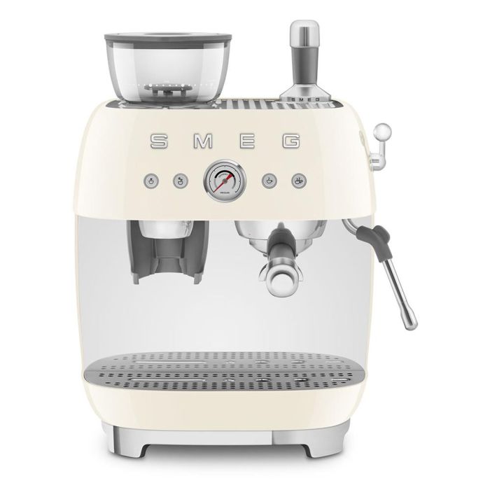 Smeg EGF03CREU Máquina de Café Espresso Estilo Años 50 con Molinillo Integrado Color Crema 2