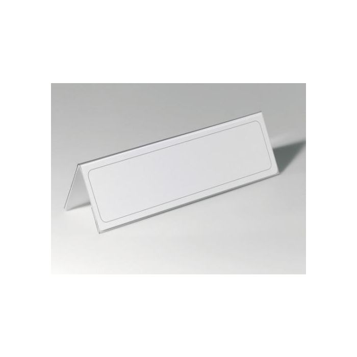 Durable 8053-19 Caja de 25 Portanombres Rígidos PVC 210x297mm para Conferencias y Seminarios