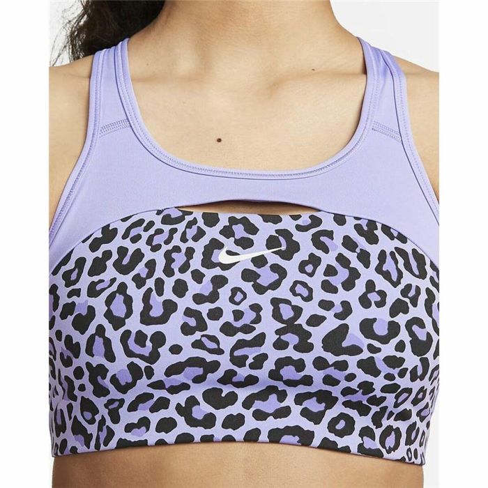 Sujetador Deportivo Nike Dri-FIT Swoosh Azul 3 Sujetador Deportivo Nike Dri-FIT Swoosh Azul 3