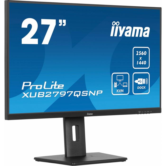 iiyama XUB2797QSNP-B1 Monitor IPS de 27" (68.5cm) con HDMI, DisplayPort y USB-C, QHD 9