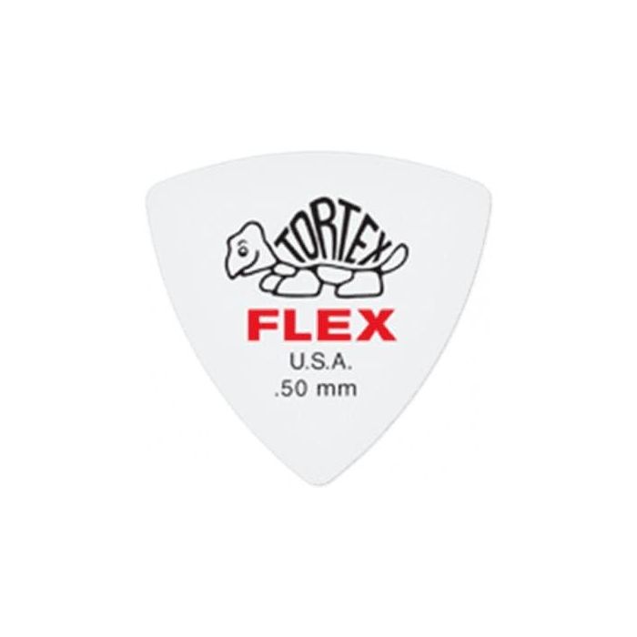 Dunlop Tortex Flex / Triangle - 0,50Mm Púas de Guitarra, Paquete de 72 Unidades